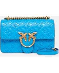Pinko - Mini Borsa A Tracolla Love Bag Con Logo Imprimè - Lyst