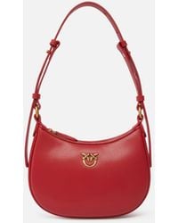 Pinko - Half Moon Baby Leather Shoulder Bag - Lyst