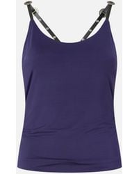 Pinko - Top With Studded Spaghetti Straps - Lyst