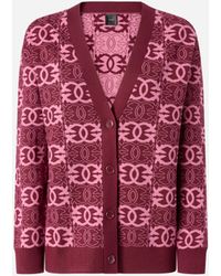 Pinko - Cardigan À Logo Love Birds - Lyst