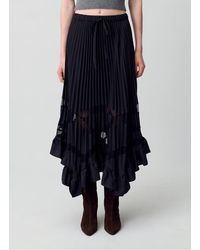 Claudie Pierlot - Jupe Longue Plissée Femme - Lyst
