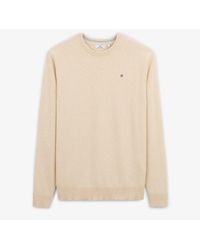Serge Blanco - Pull Avec Col Rond Uni - Lyst