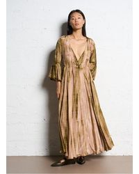 Mes Demoiselles - Robe Longue Col V Imprimée Femme - Lyst