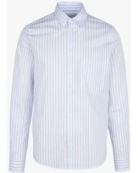 Samsøe & Samsøe - Chemise Col Classique Rayée En Coton Bio - Lyst