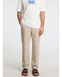 SELECTED - Pantalon Droit En Coton Bio Mélangé - Lyst