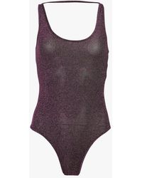 Karma Koma - Body Sans Manches Métallisé Femme - Lyst