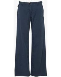 Le Temps Des Cerises - Pantalon Droit En Coton Mélangé Femme - Lyst