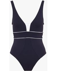Livia - Maillot De Bain 1 Pièce À Décolleté - Lyst