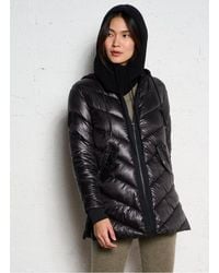 IKKS - Doudoune Col Rond Zippée À Capuche Femme - Lyst