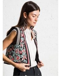 MAISON HOTEL - Veste Col Châle En Coton Femme - Lyst