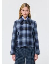 Tara Jarmon - Veste Courte Droite Col Classique En Laine Mélangée Femme - Lyst