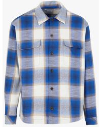 Samsøe & Samsøe - Chemise Col Classique À Carreaux En Coton Mélangé - Lyst