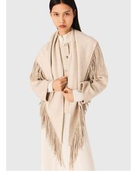 Maje - Veste Oversize Col Rond En Laine Mélangée Femme - Lyst