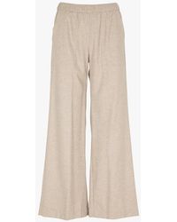 Diega - Pantalon Large En Laine Mélangée Femme - Lyst