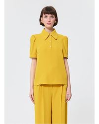 Tara Jarmon - Polo Manches Courtes À Boutons Bijoux Femme - Lyst