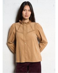 La Petite Etoile - Blouse Droite Col Rond En Coton Femme - Lyst