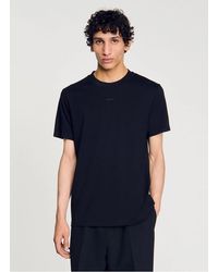 Sandro - Tee-Shirt Droit En Coton - Lyst