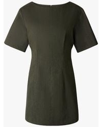 Soeur - Robe Courte Col Rond En Laine Mélangée Femme - Lyst