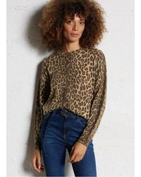 Liu Jo - Pull Droit Col Rond En Laine Mélangée Femme - Lyst