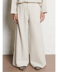 MASSCOB - Pantalon Large En Laine Mélangée Femme - Lyst