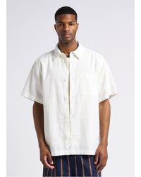 Les Deux - Chemise Droite Col Classique En Coton - Lyst