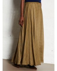 Mes Demoiselles - Jupe Longue Évasée En Coton Et Soie Femme - Lyst