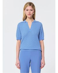 Tara Jarmon - Pull Polo En Maille Fantaisie Femme - Lyst