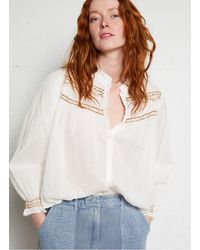 Louise Misha - Blouse Col Rond En Coton Organique Femme - Lyst
