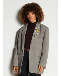 Mes Demoiselles - Veste Tailleur Ample Imprimée Femme - Lyst