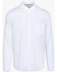 Samsøe & Samsøe - Chemise Col Américain En Lin Et Coton - Lyst