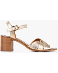 Maison Toufet - Sandales À Talon En Cuir Velours Femme - Lyst
