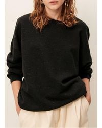 Sessun - Sweat Col Rond En Coton Mélangé Femme - Lyst
