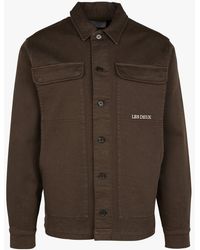 Les Deux - Veste Col Classique En Coton Mélangé - Lyst