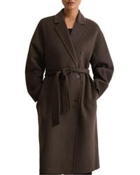 Marc O' Polo - Manteau Trench Uni En Laine Mélangée Femme - Lyst