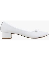 Repetto - Ballerines À Petits Talons En Cuir Femme - Lyst