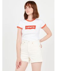 Levi's - Tee-shirt col rond imprimé en coton - Lyst