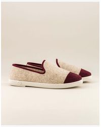 Angarde - Chausson Femme Laine, Bordeaux Femme - Lyst