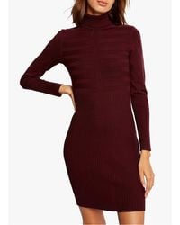 Morgan - Robe Courte Ajustée En Maille Fine Femme - Lyst