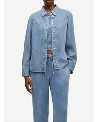 Samsøe & Samsøe - Chemise Col Classique En Denim Femme - Lyst
