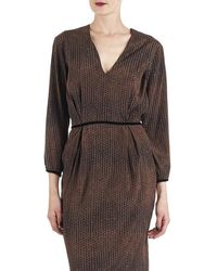 Attic And Barn - Robe Imprimée En Soie Stretch Chidi Femme - Lyst