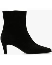 Mellow Yellow - Bottines À Talons En Cuir Velours Femme - Lyst