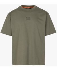 Napapijri - Tee-Shirt Ample Col Rond Imprimé En Coton - Lyst