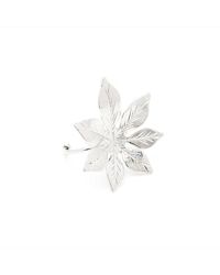 MONSIEUR SIMONE - Maxi Bague Fleur Plaqué - Lyst