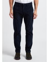 SELECTED - Pantalon Droit En Velours De Coton Bio Mélangé Homme - Lyst