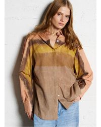 Mes Demoiselles - Chemise Ample Col Classique En Coton Mélangé Femme - Lyst