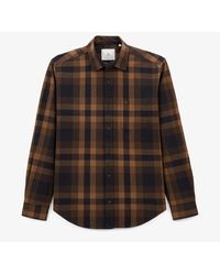 Serge Blanco - Chemise Manches Longues À Carreaux - Lyst