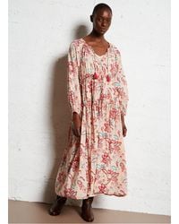 MAISON HOTEL - Robe Ample Imprimée En Coton Femme - Lyst