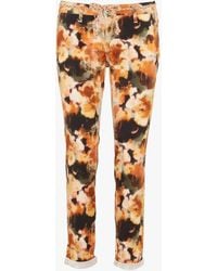 Please - Pantalon Chino Imprimé En Coton Stretch Femme - Lyst