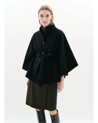 CAROLL - Poncho Ample Col Montant Femme - Lyst