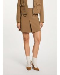 Morgan - Jupe Courte Taille Haute Femme - Lyst